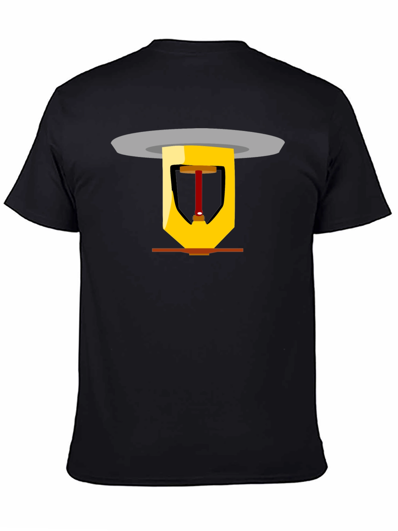 Black Fire Safety T-Shirt view 4