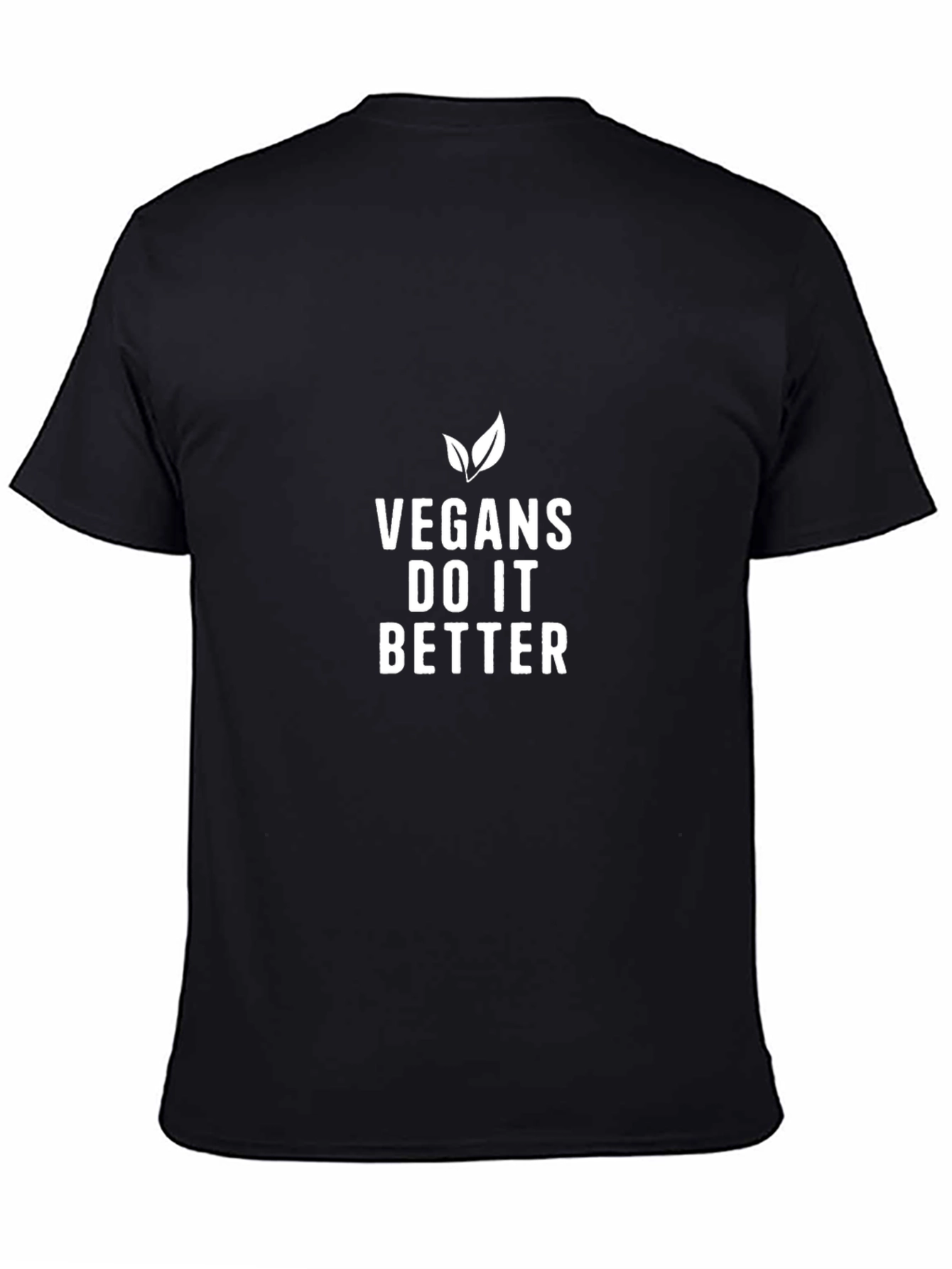 Black Vegan T-Shirt - Do It Better view 4