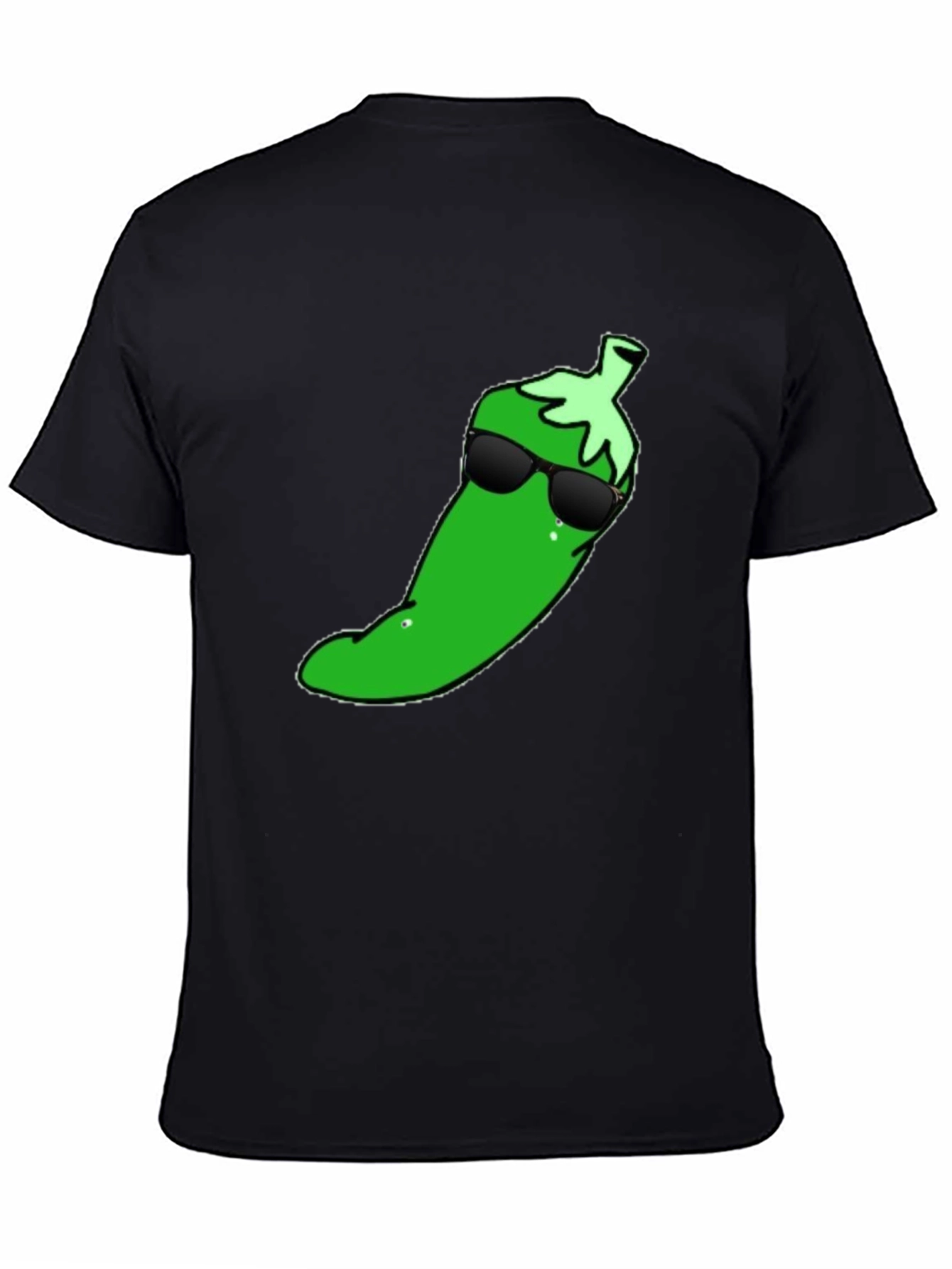 Cool Pepper Graphic T-Shirt - Black Cotton Tee - 4