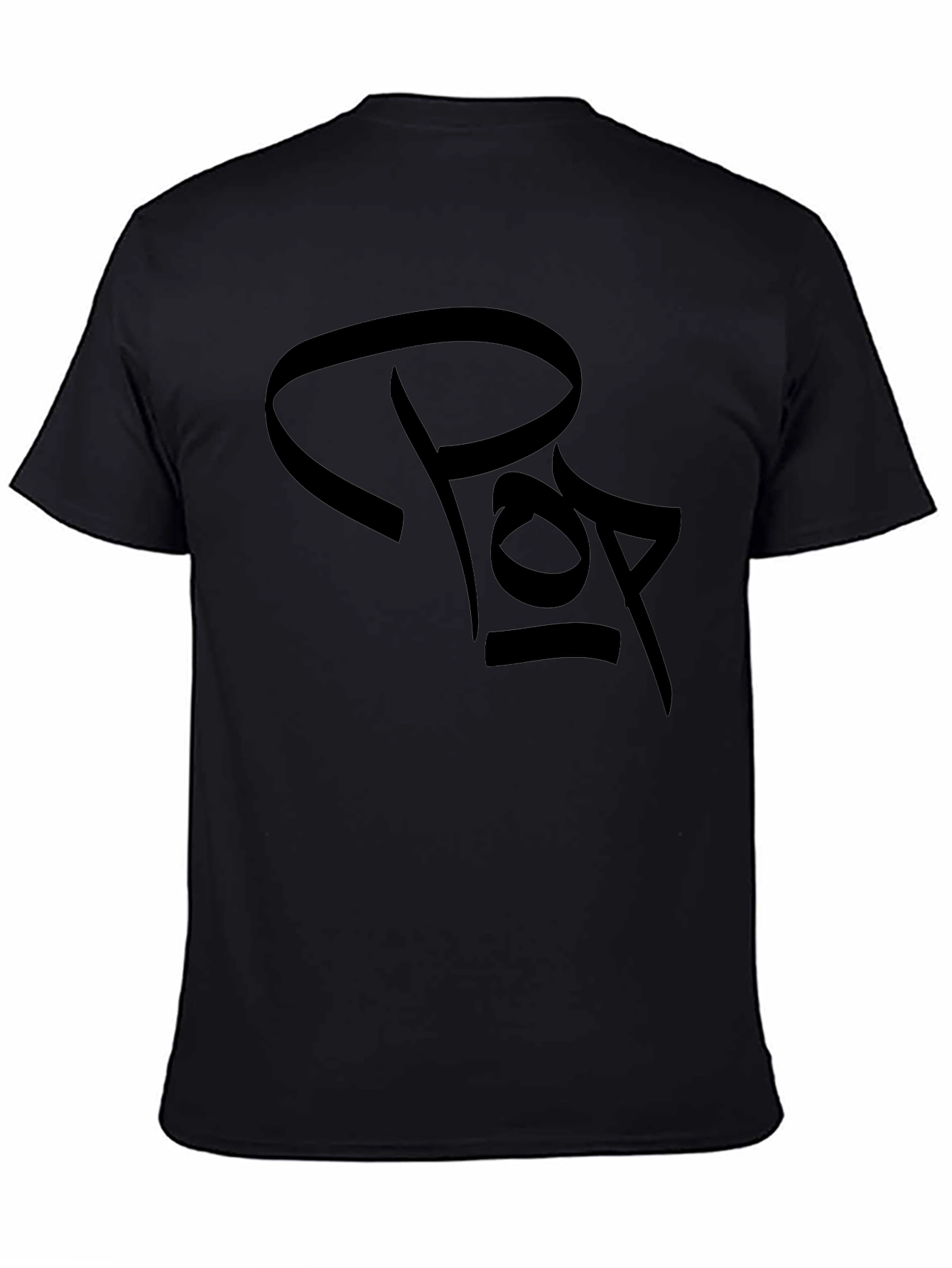 Black Black Graphic Tee - Unique Design view 4