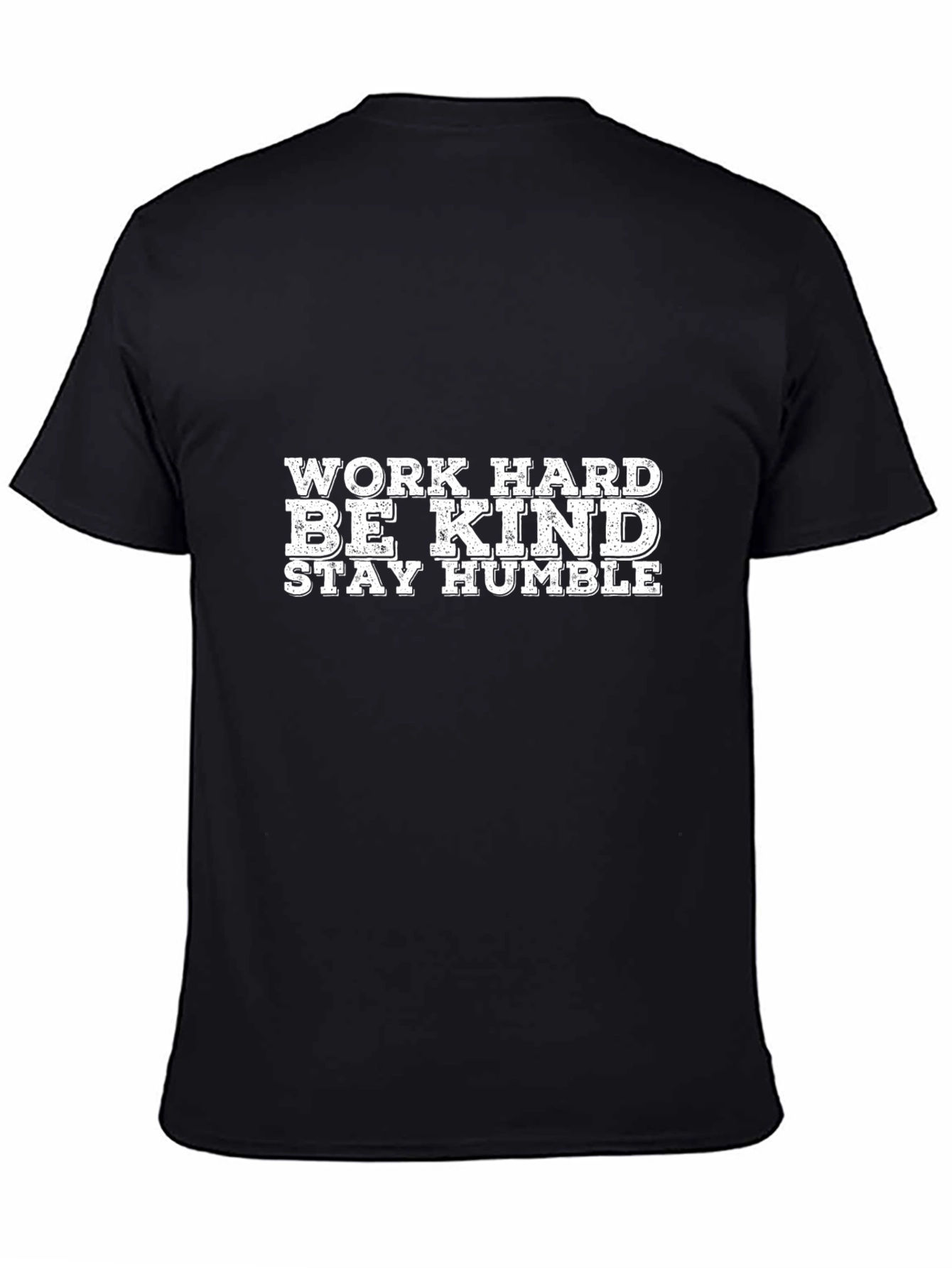 Black Work Hard Be Kind T-Shirt view 4
