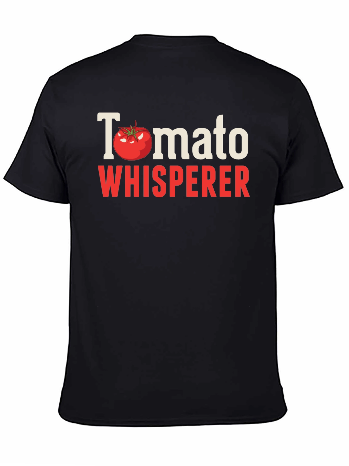 Black Tomato Whisperer Graphic T-Shirt - Gardener's Gift view 4
