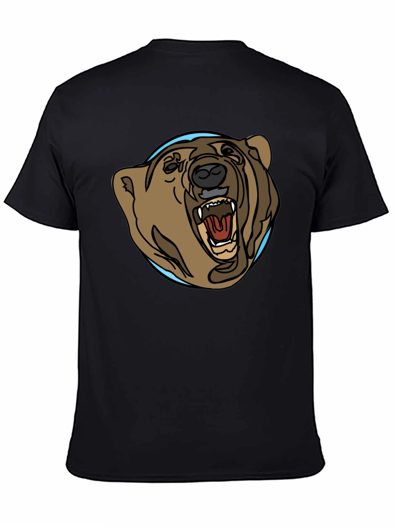 Black Bear Graphic Tee - Black Cotton Blend view 4