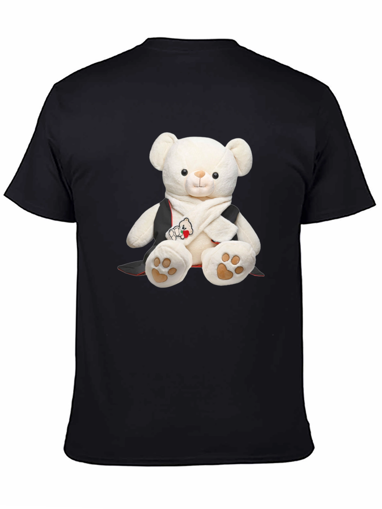 Black Teddy Bear T-Shirt - Soft Toy Graphic Tee view 4