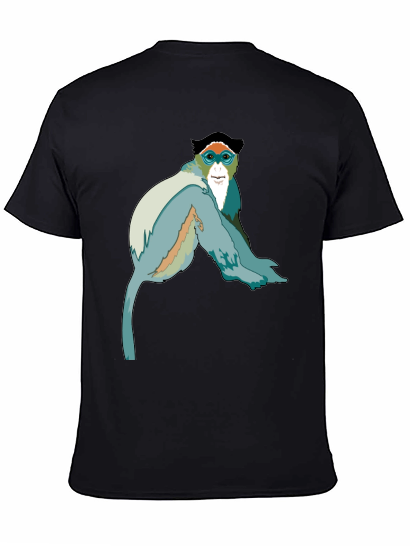 Black Monkey Graphic Black T-Shirt view 4