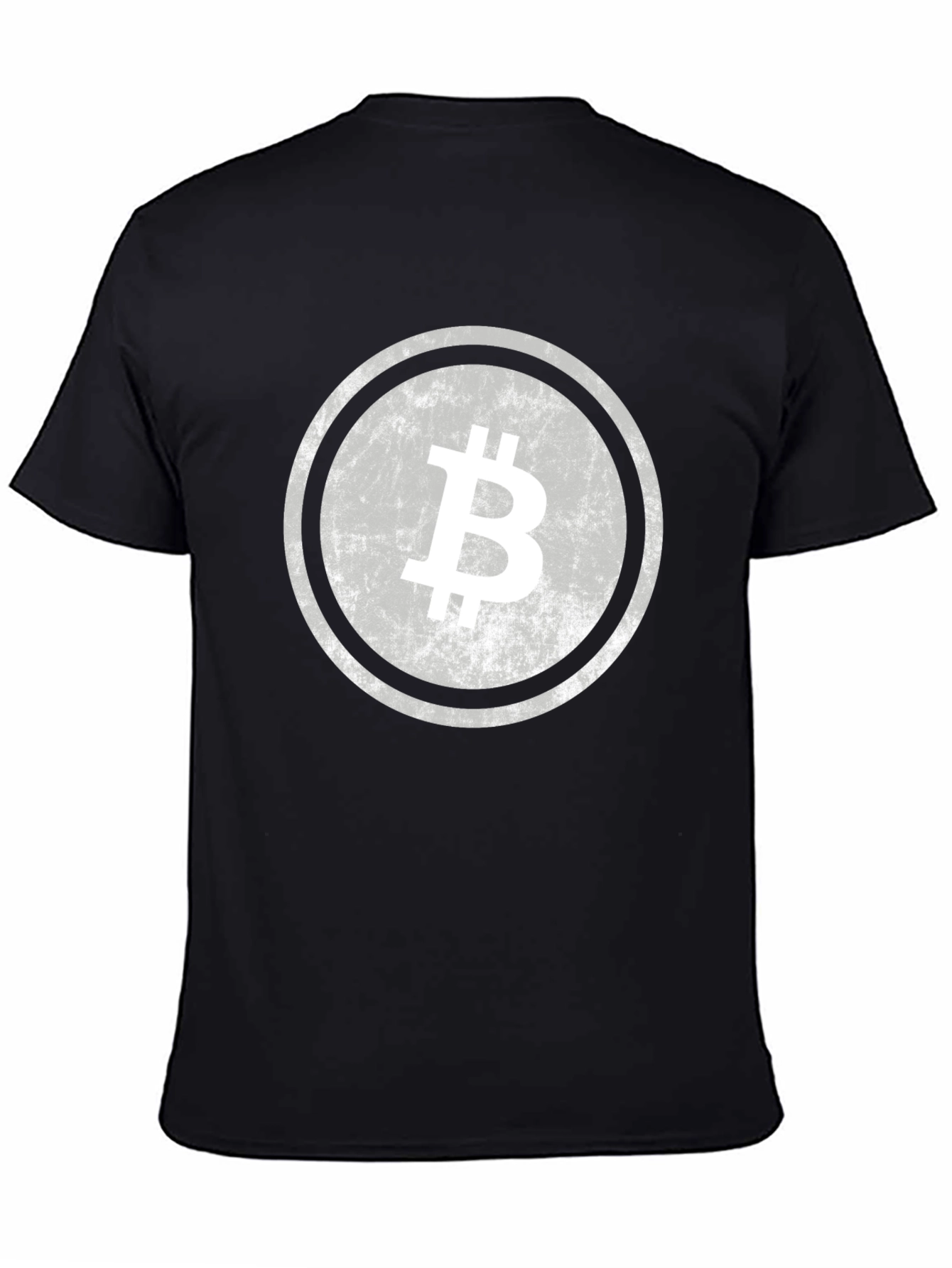 Black Bitcoin Crypto T-Shirt - Black Casual Tee view 4