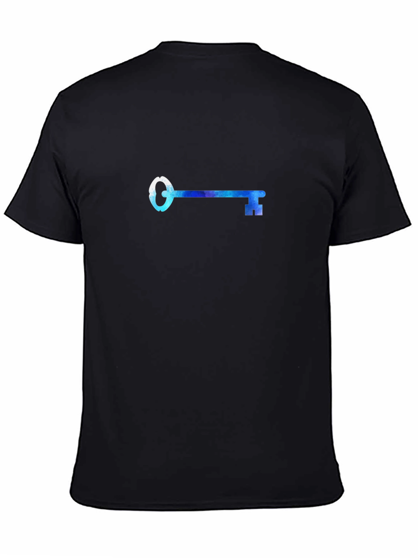 Black Key Graphic Black Tee - Unlock Your Style! view 4