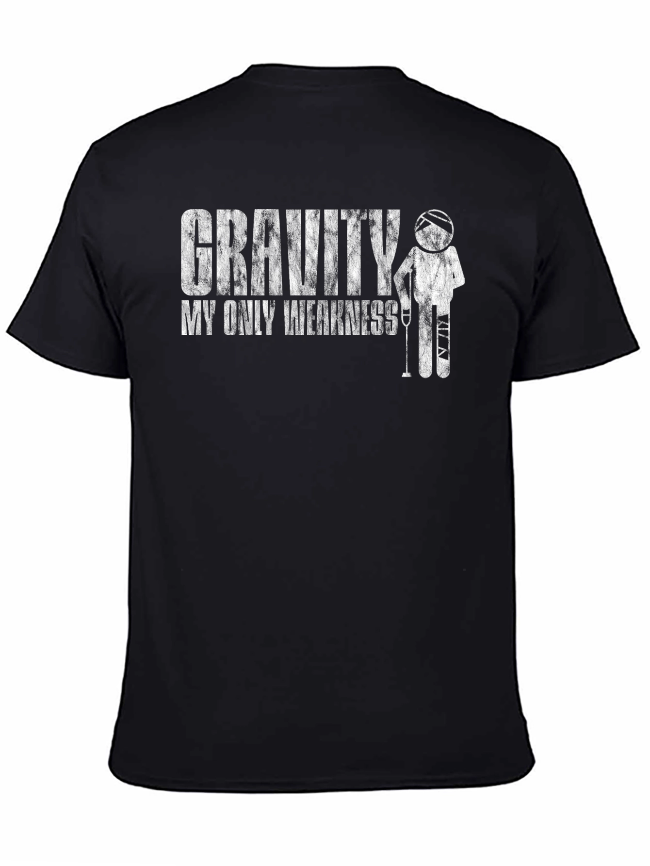 Black Gravity My Only Weakness Graphic T-Shirt Funny Humor Tee view 4