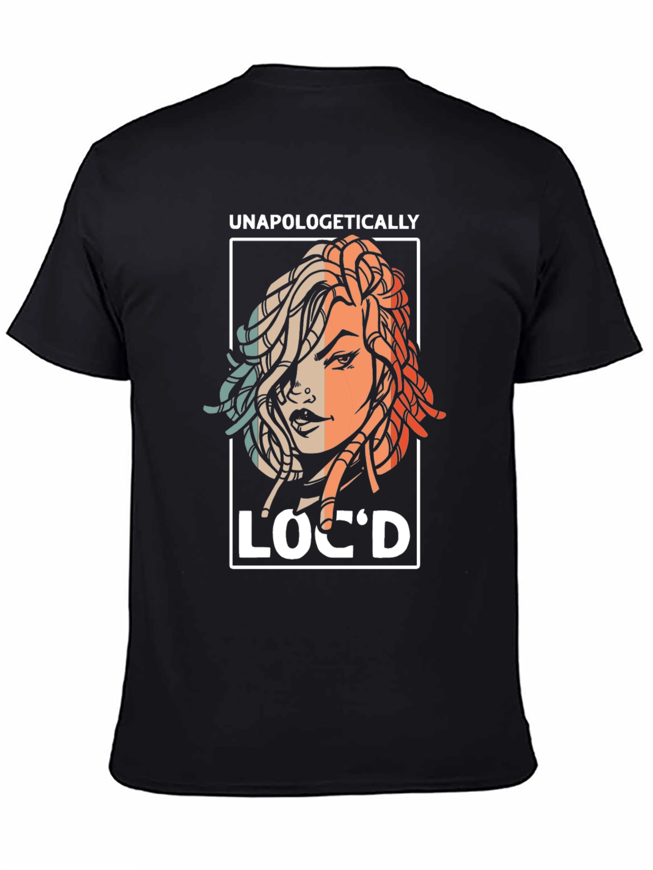 Black Unapologetically Loc'd Graphic Tee view 4