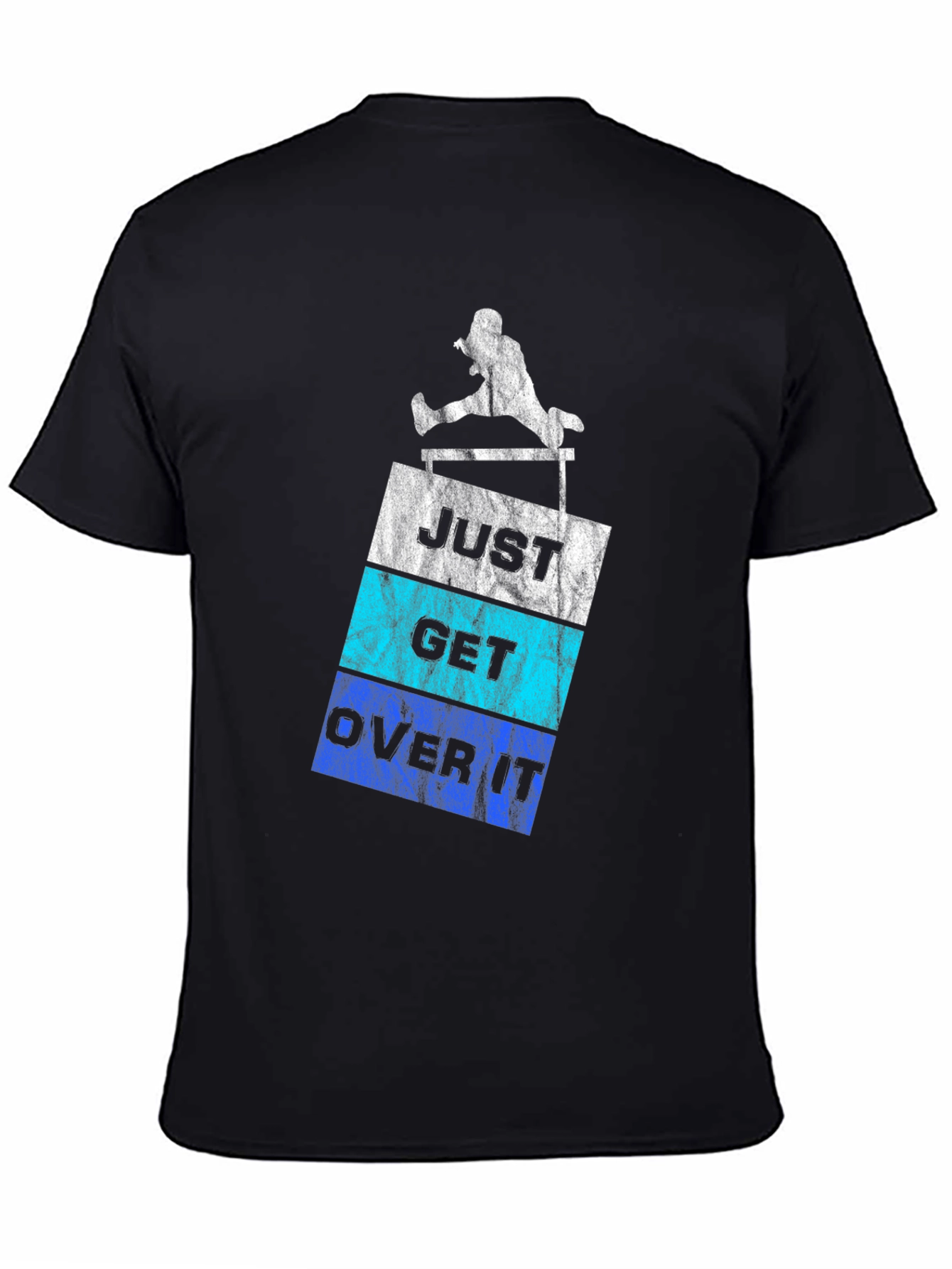 Black Just Get Over It Graphic Tee view 4