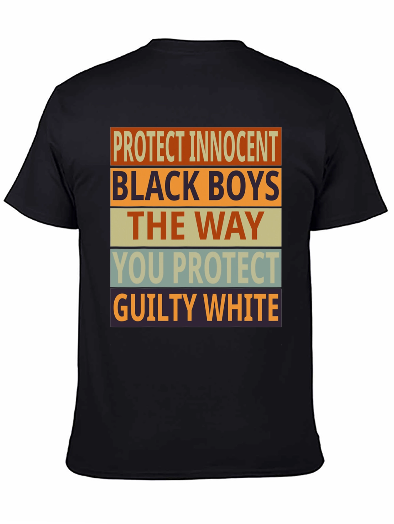 Black Protect Innocent Black Boys Graphic Tee view 4