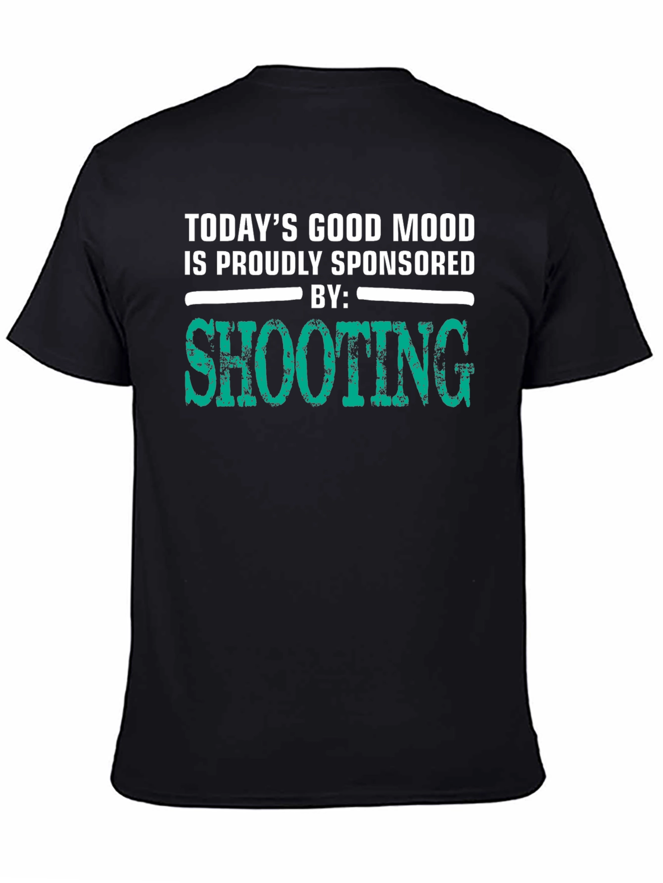 Black Shooting Sponsored T-Shirt - Good Mood Tee view 4