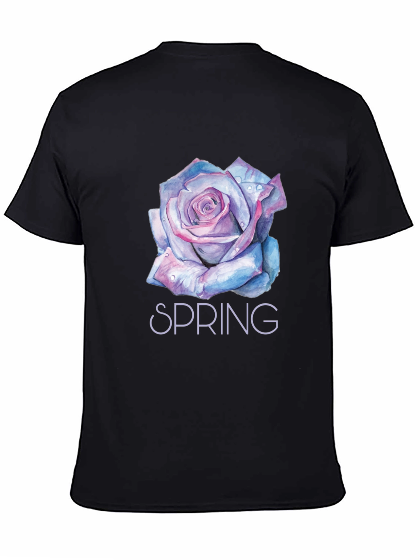 Black Spring Floral T-Shirt view 4