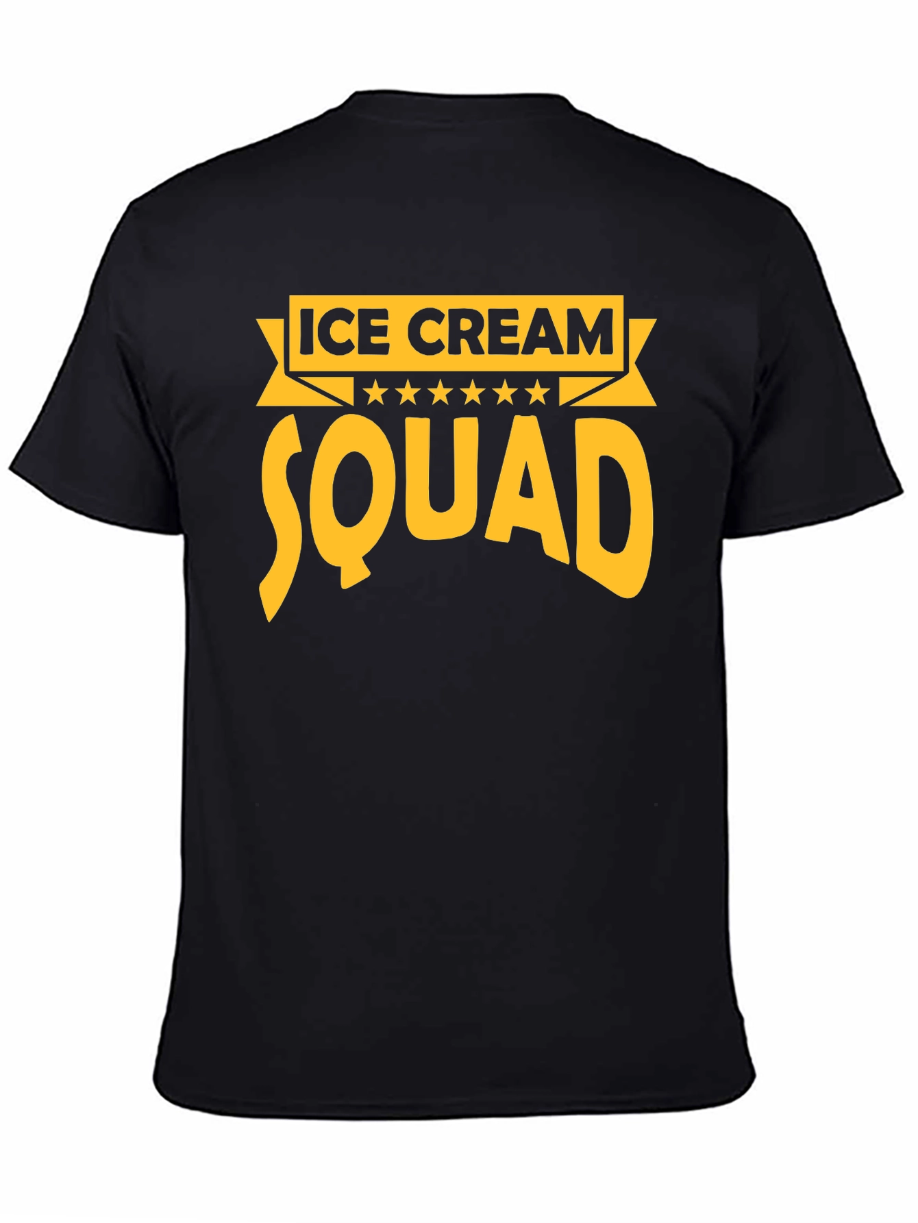 Black Ice Cream Squad Graphic Tee - Unisex view 4
