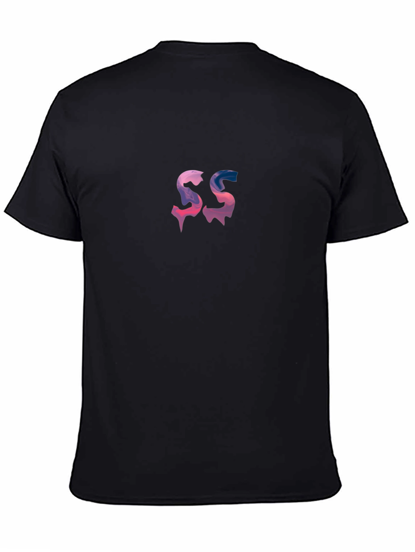 Black SS Graphic Tee - Black Casual T-Shirt view 4