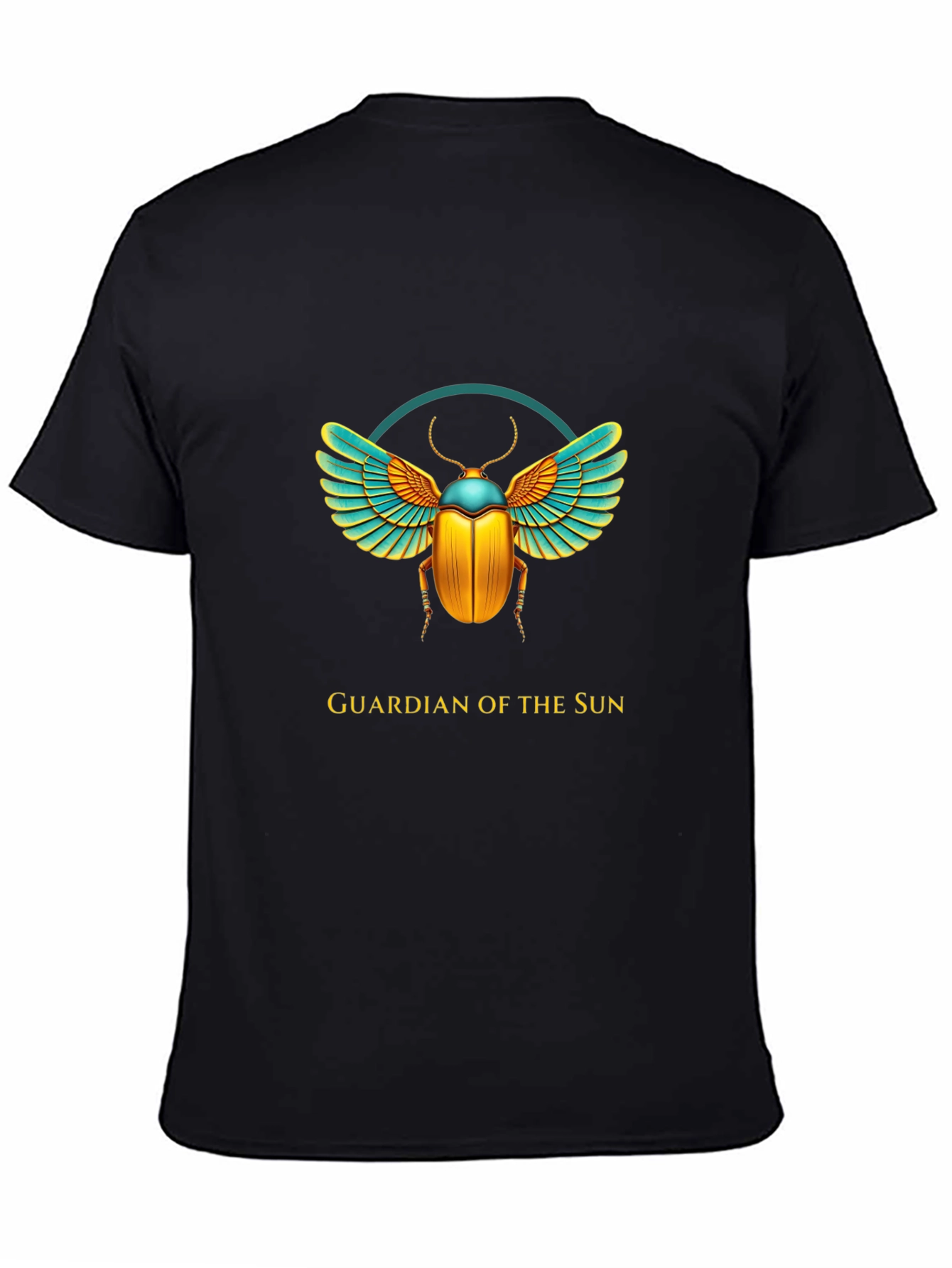 Black Guardian of the Sun Graphic Tee - Black view 4