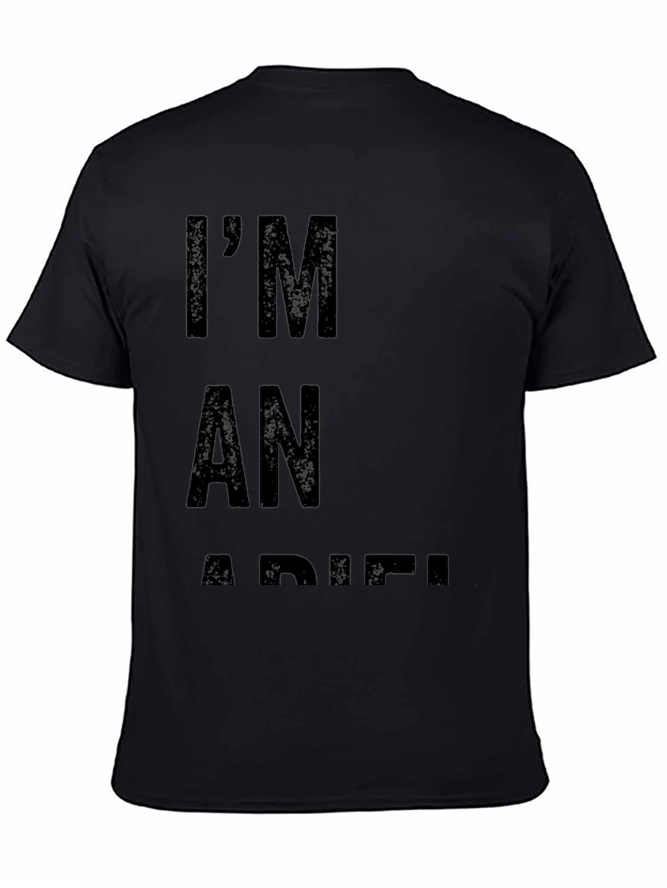 Black I'm An Adiel Black Tee - Bold Statement Shirt view 4