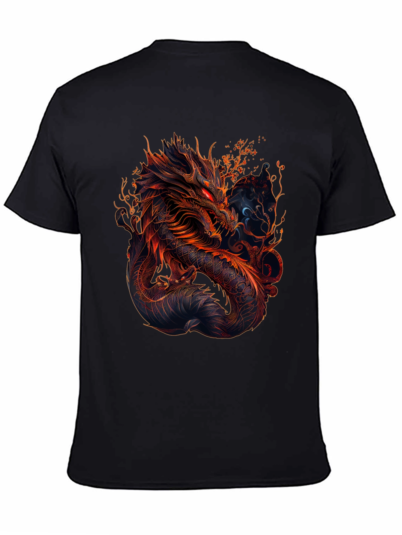 Black Dragon Graphic Tee - Black view 4
