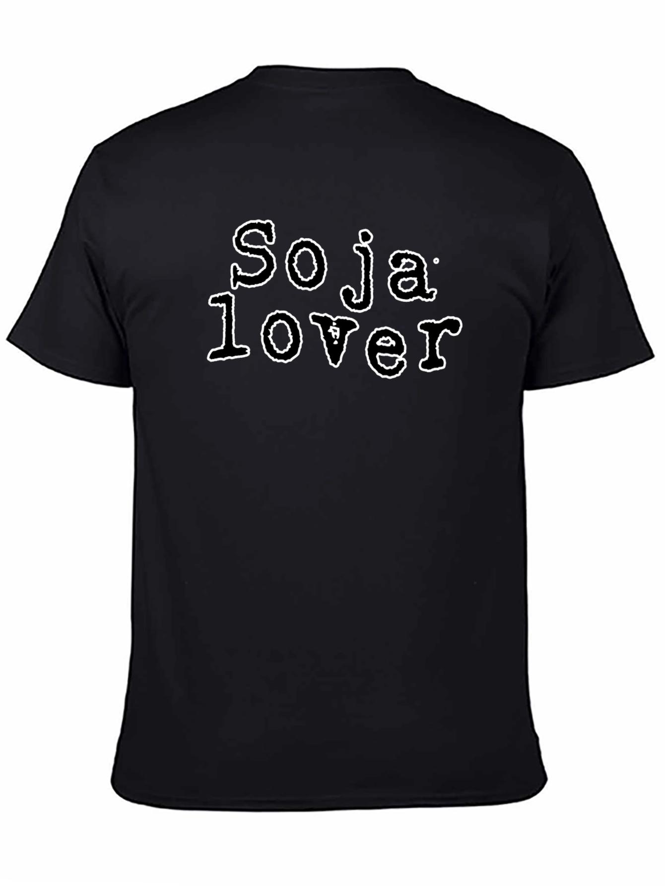 Black Sojalover Graphic Tee - Trendy Unisex Shirt view 4