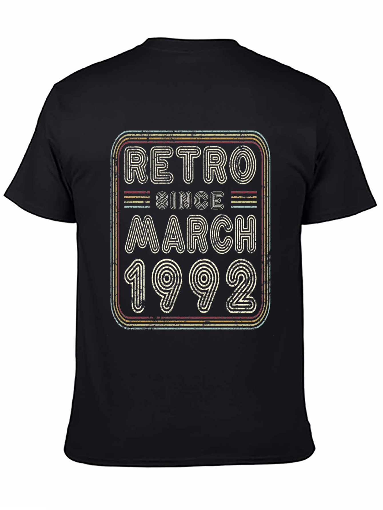 Black Retro Since March 1992 Graphic Tee view 4