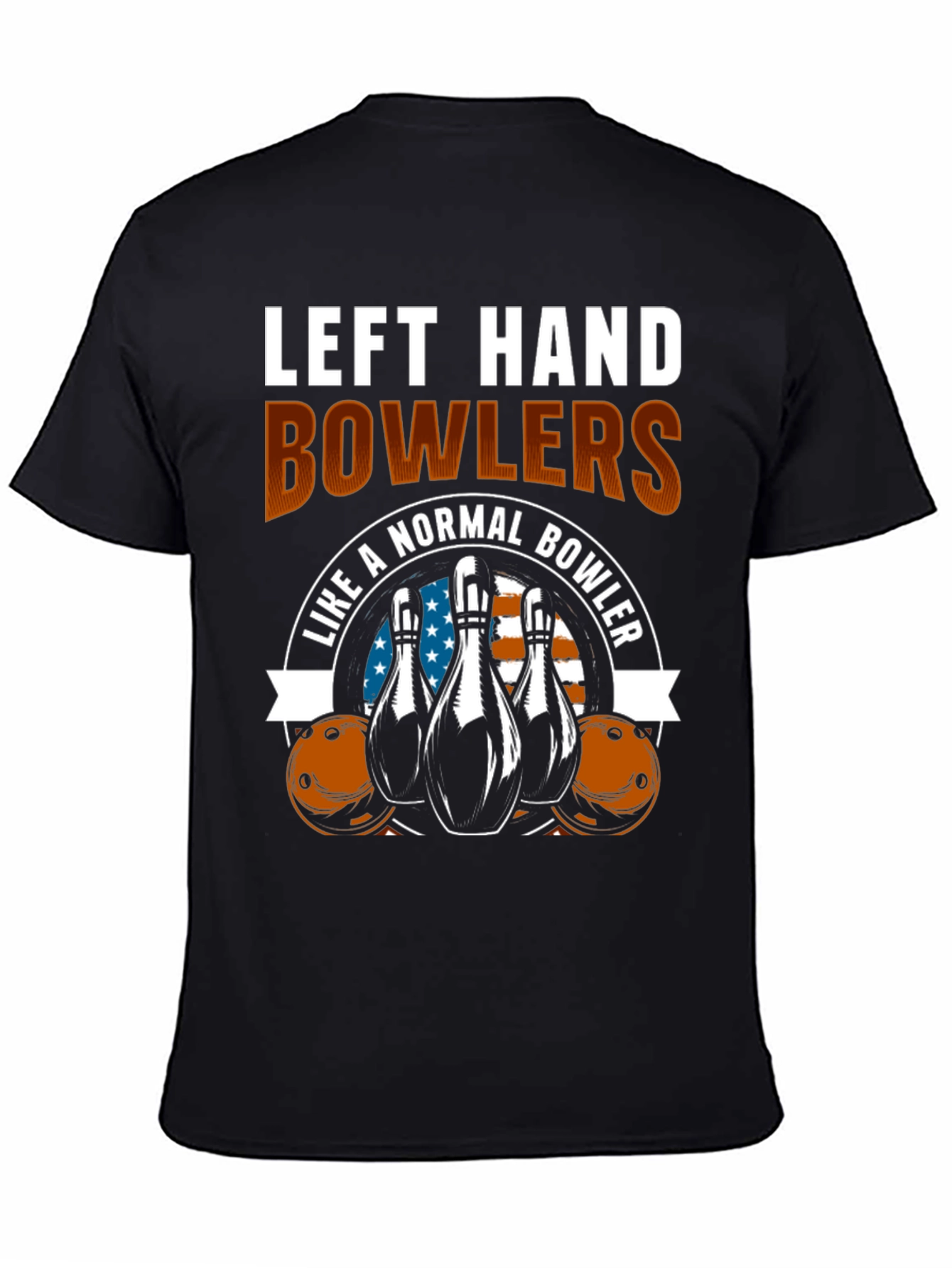 Black Left Hand Bowlers T-Shirt view 4