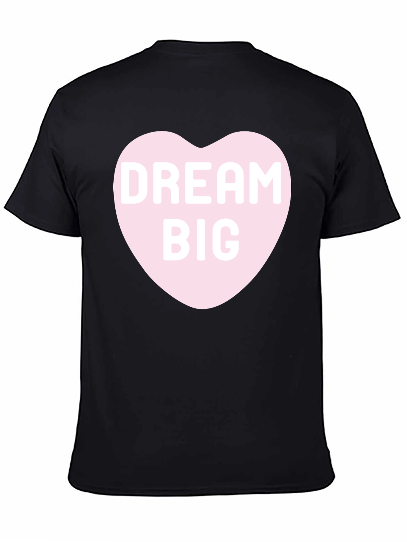 Black Dream Big Heart Graphic Tee - Stylish Comfort Fit Shirt view 4