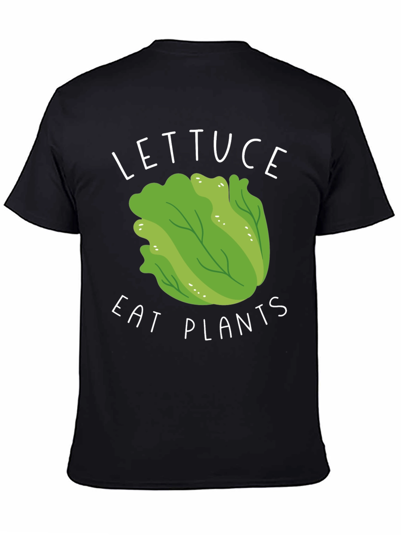 Black Lettuce Eat Plants Graphic Tee view 4