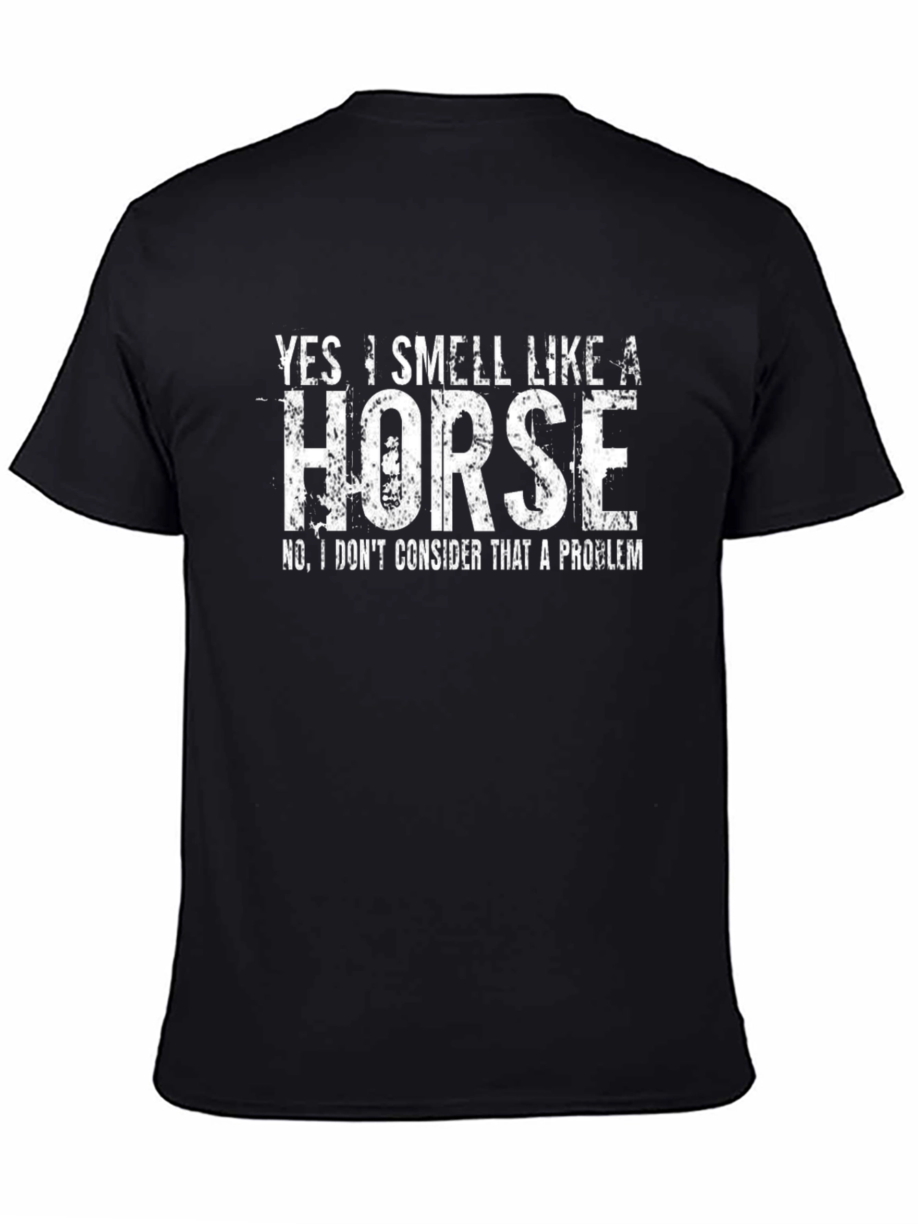 Black Funny Horse Lover T-Shirt view 4