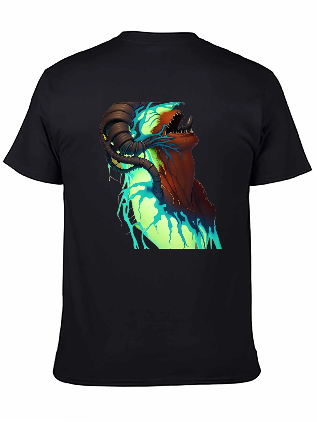 Black Monster Graphic T-Shirt - Unique Design view 4