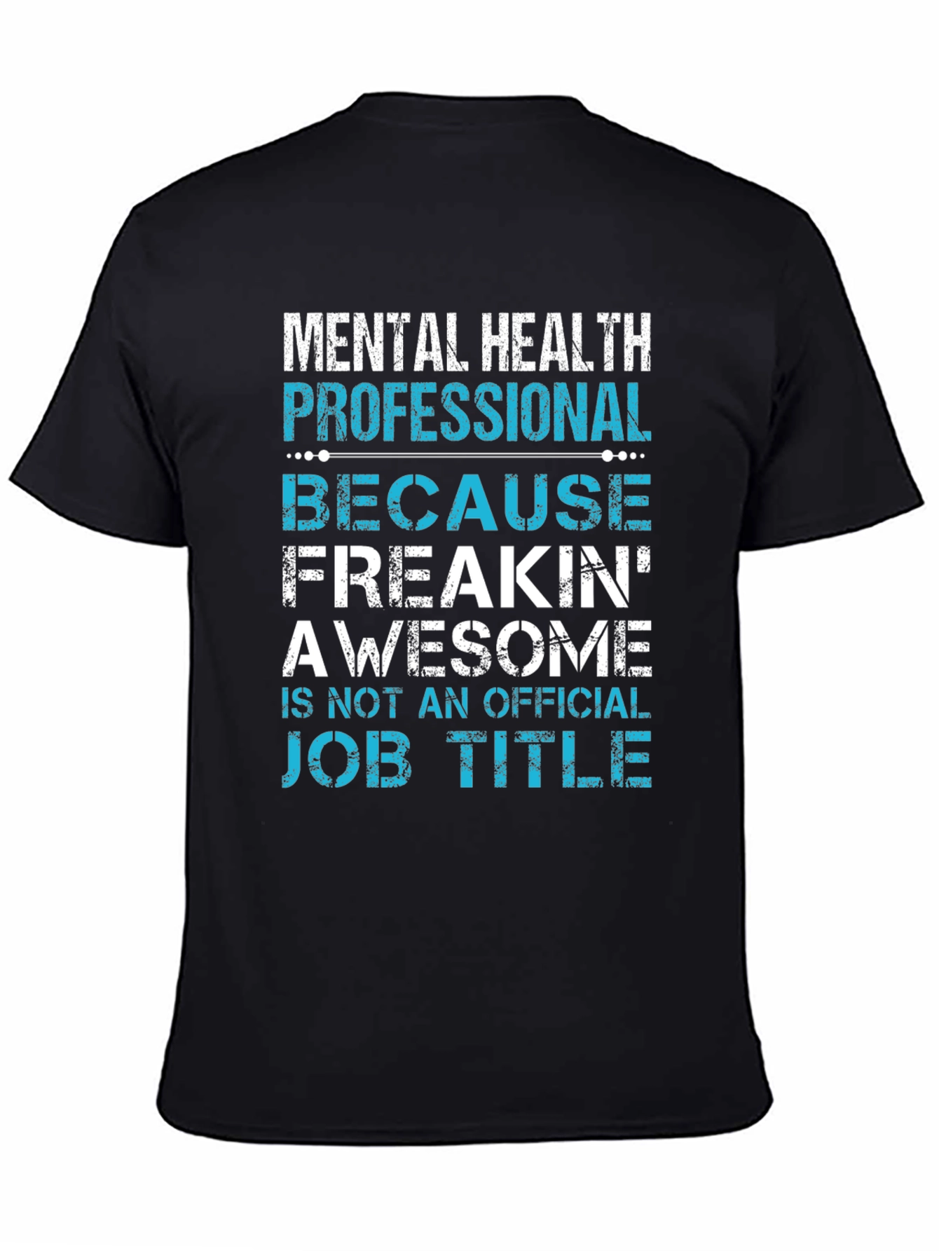 Black Mental Health Pro Freakin' Awesome T-Shirt view 4