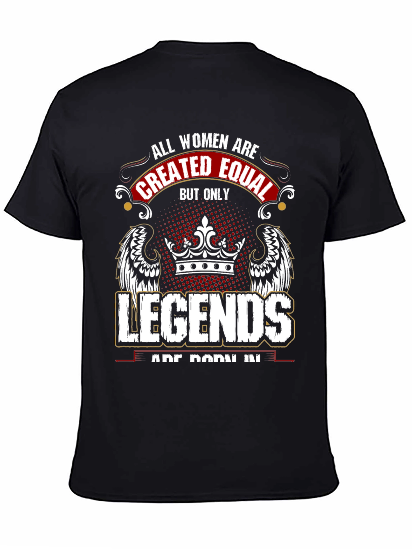 Black All Women Created Equal Legends Graphic Tee view 4