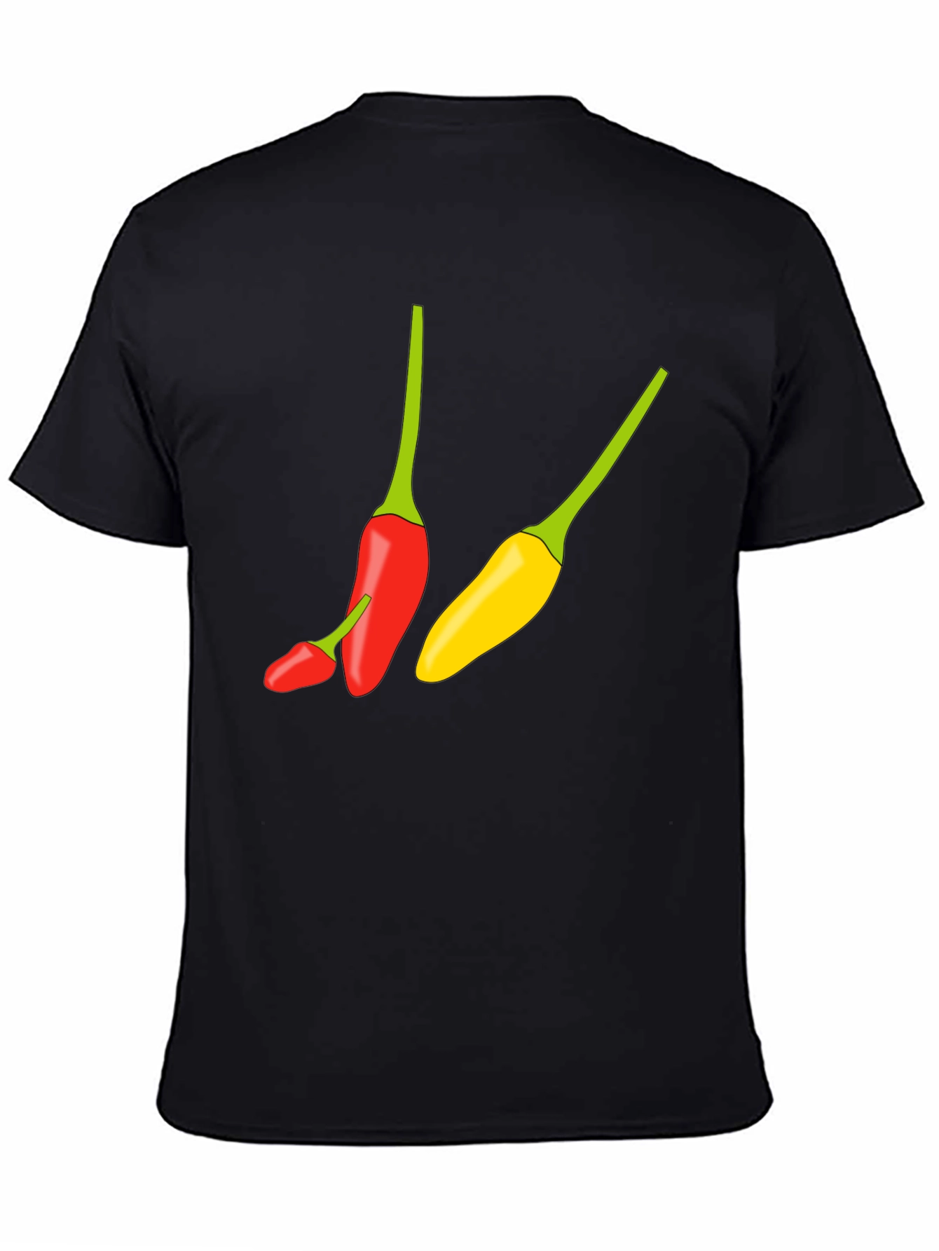 Black Chili Pepper Graphic Tee - Spicy Style view 4