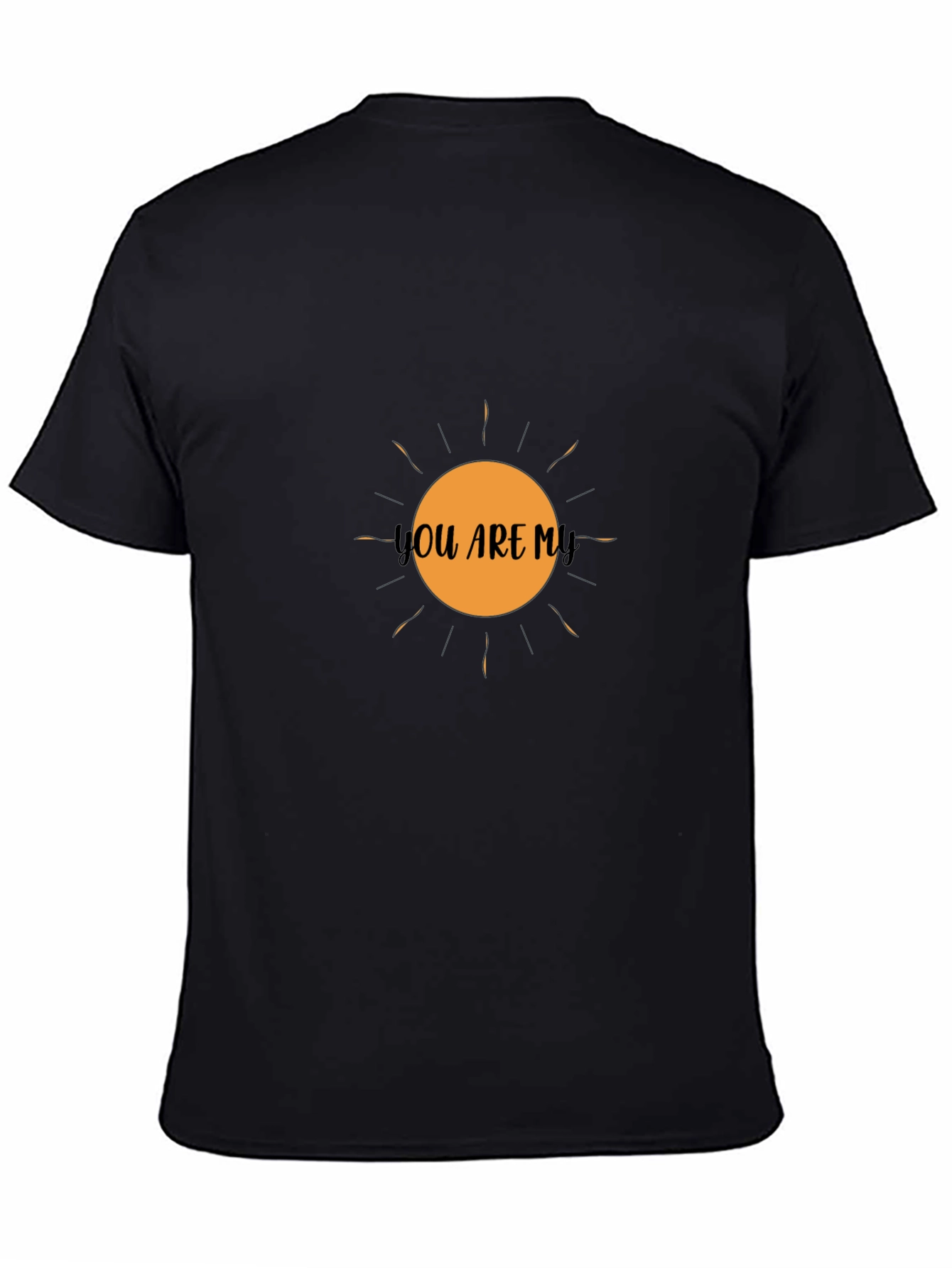 Black You are My Sunshine Black Graphic Tee view 4