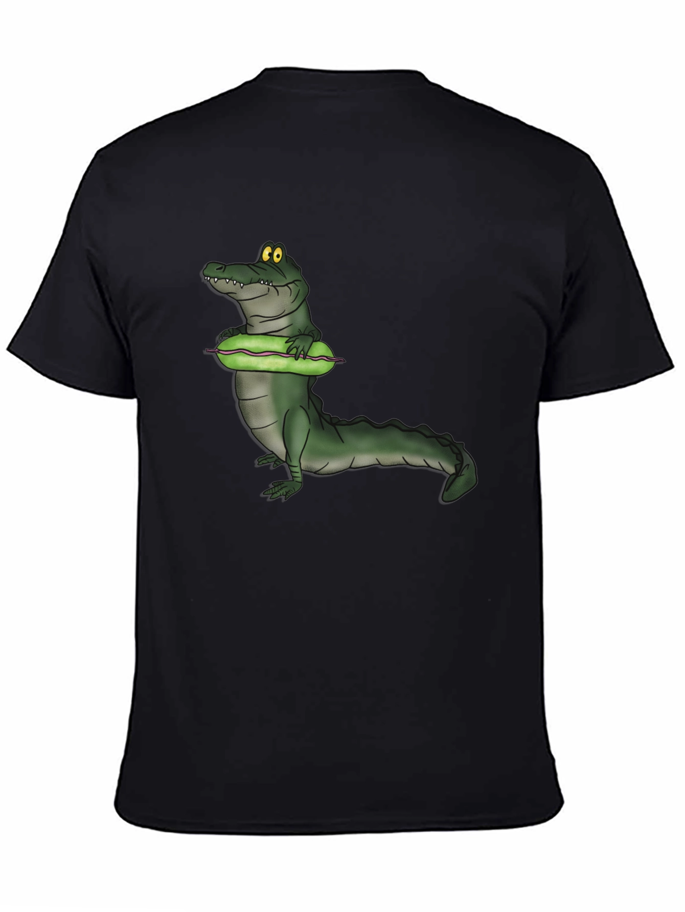 Black Crocodile Cucumber T-Shirt - Funny Graphic Tee view 4