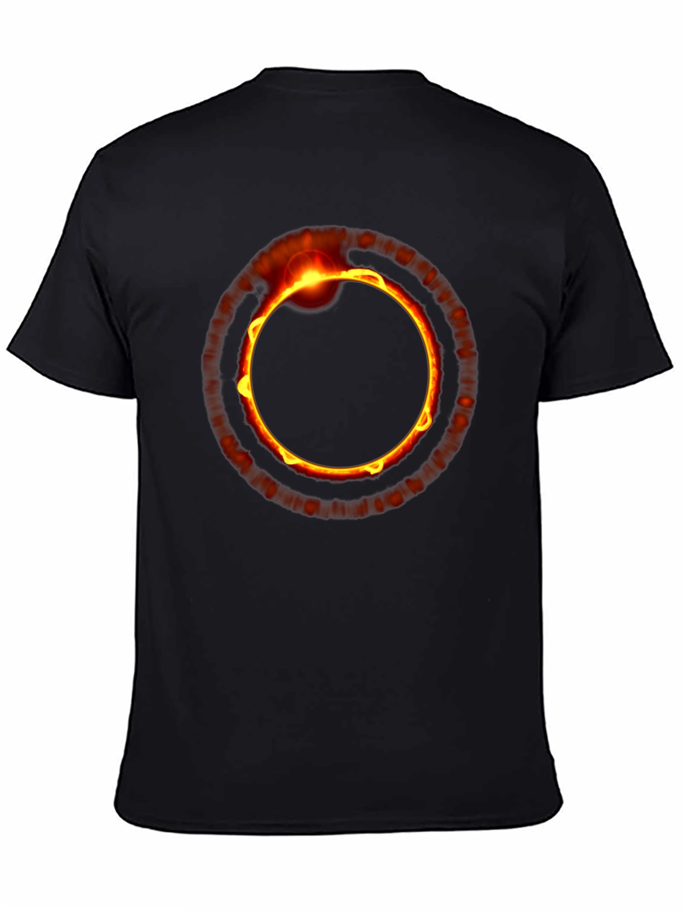Black Eclipse Graphic Tee - Black Crew Neck view 4