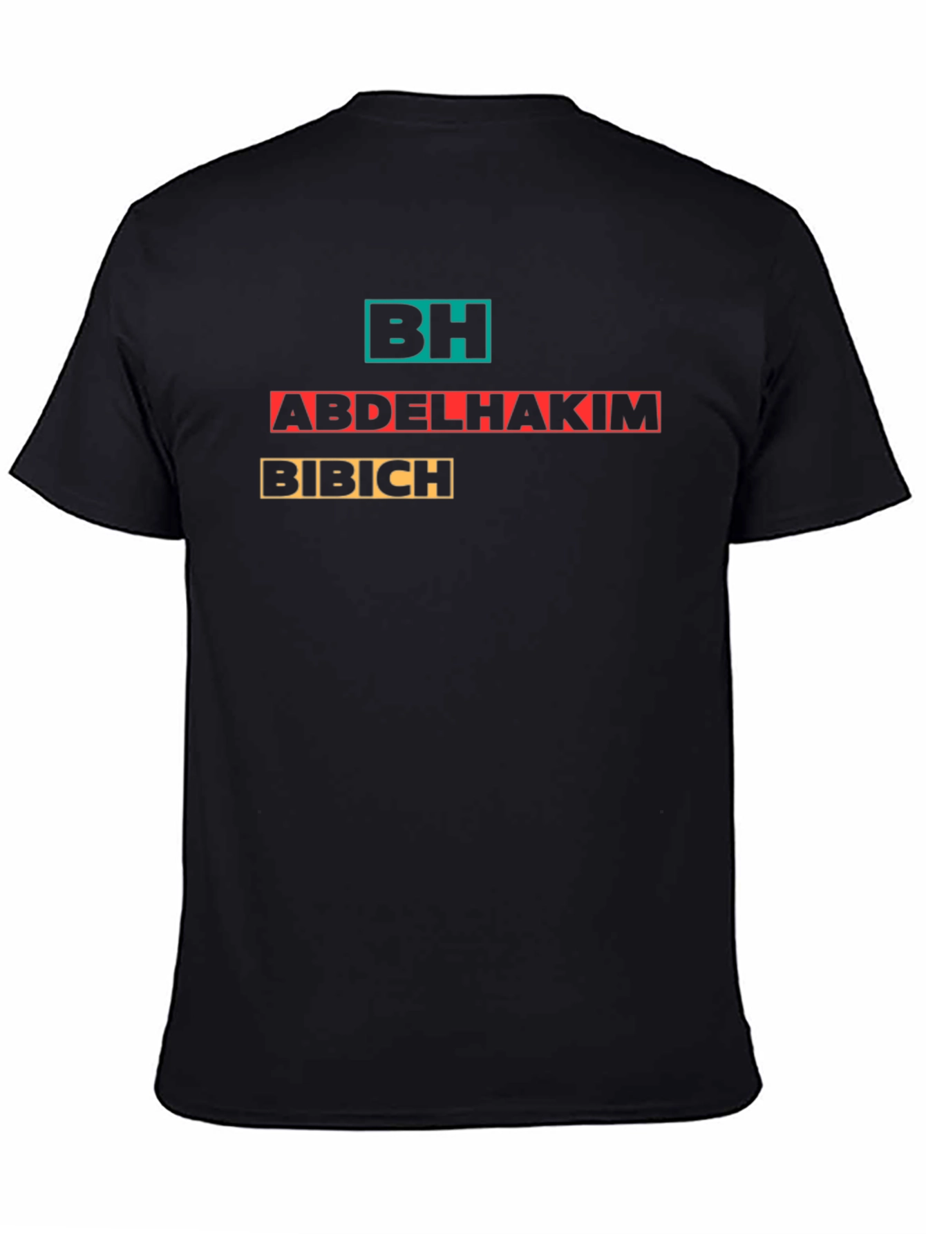 Black BH Abdelhakim Bibich Graphic Tee view 4