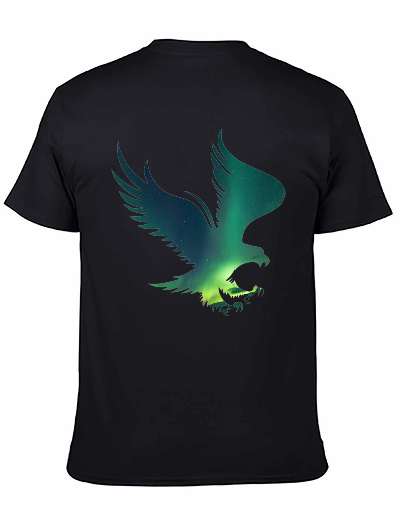 Black Eagle Aurora Graphic T-Shirt view 4