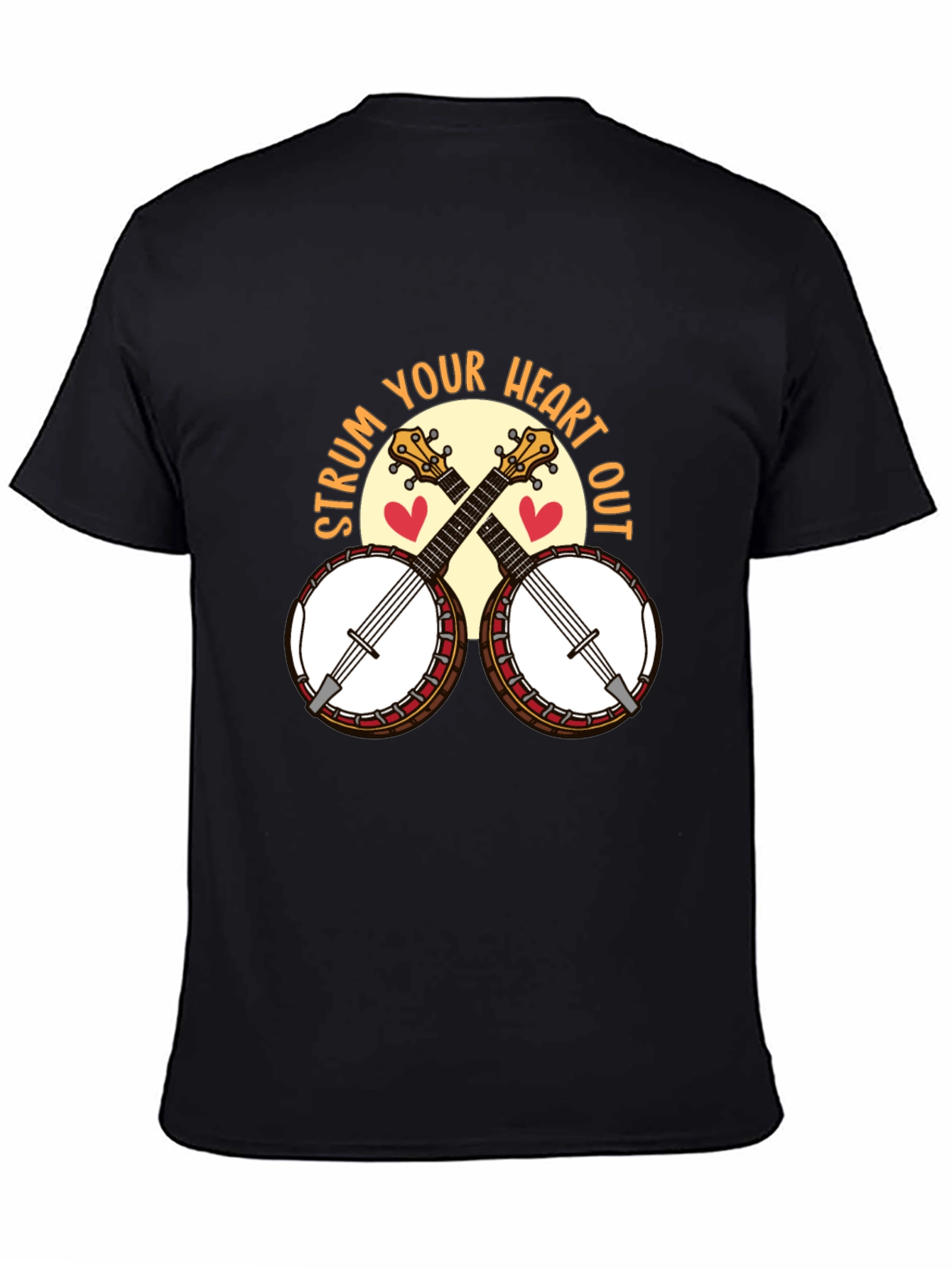 Black Strum Your Heart Out T-Shirt view 4