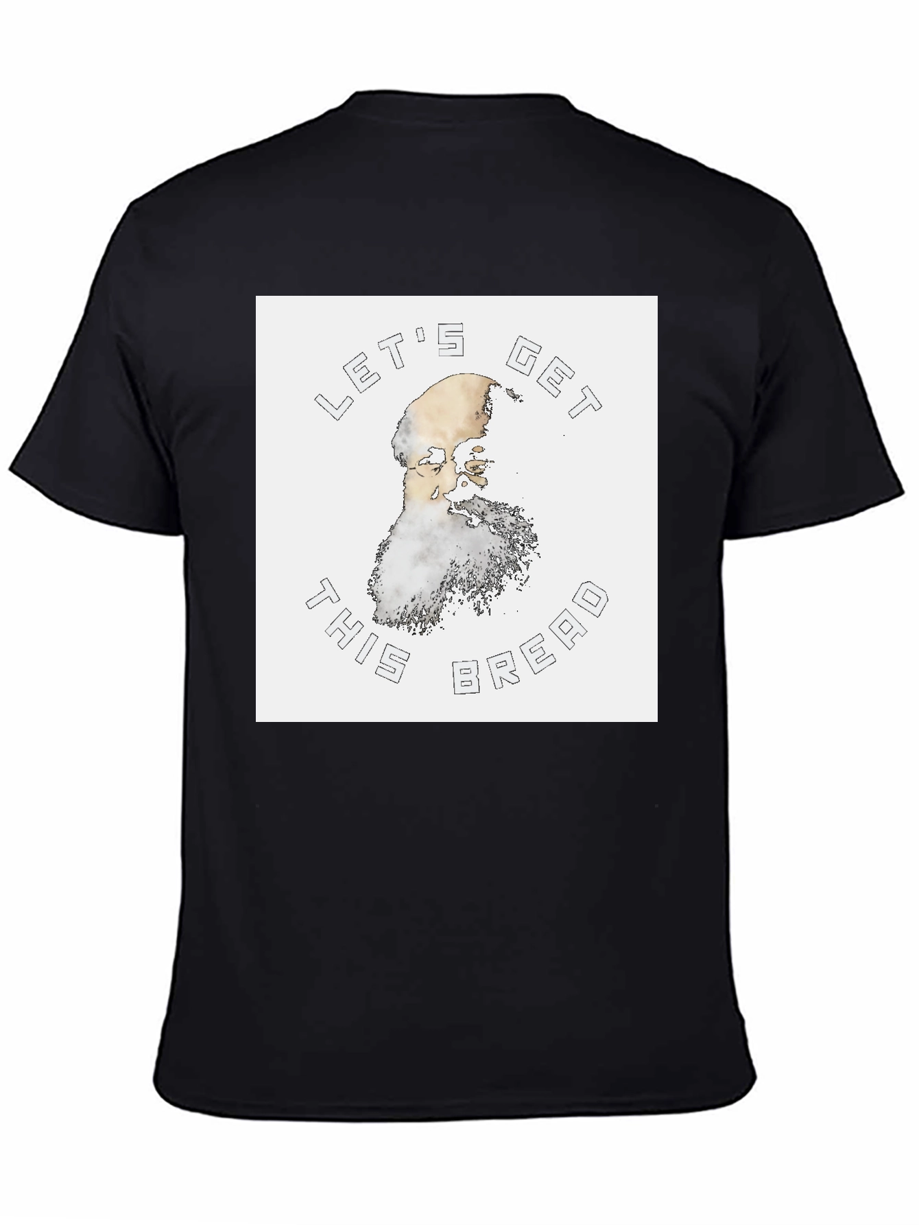 Black Let's Get This Bread T-Shirt view 4