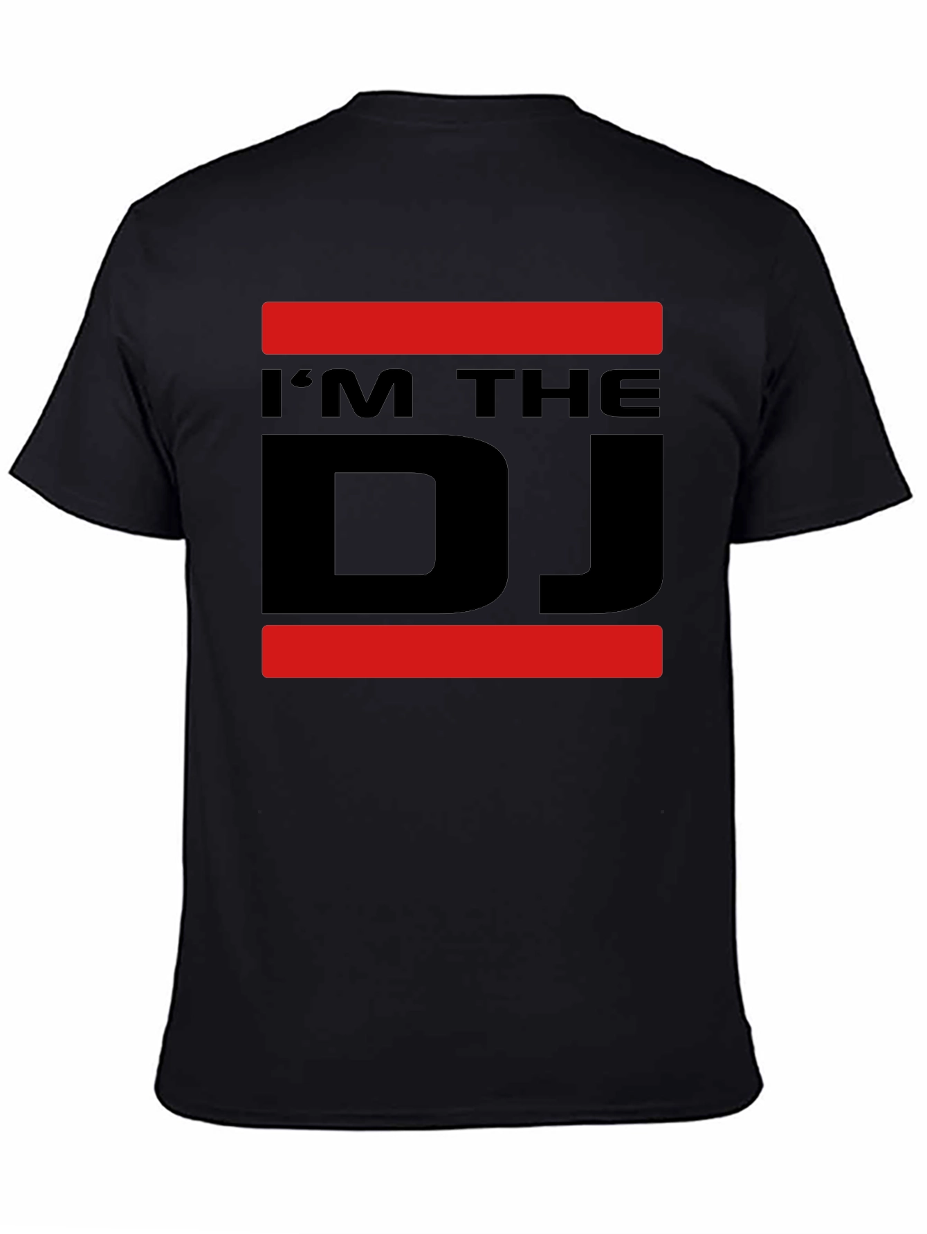 Black I'm The DJ Graphic Tee - Black Cotton Blend view 4