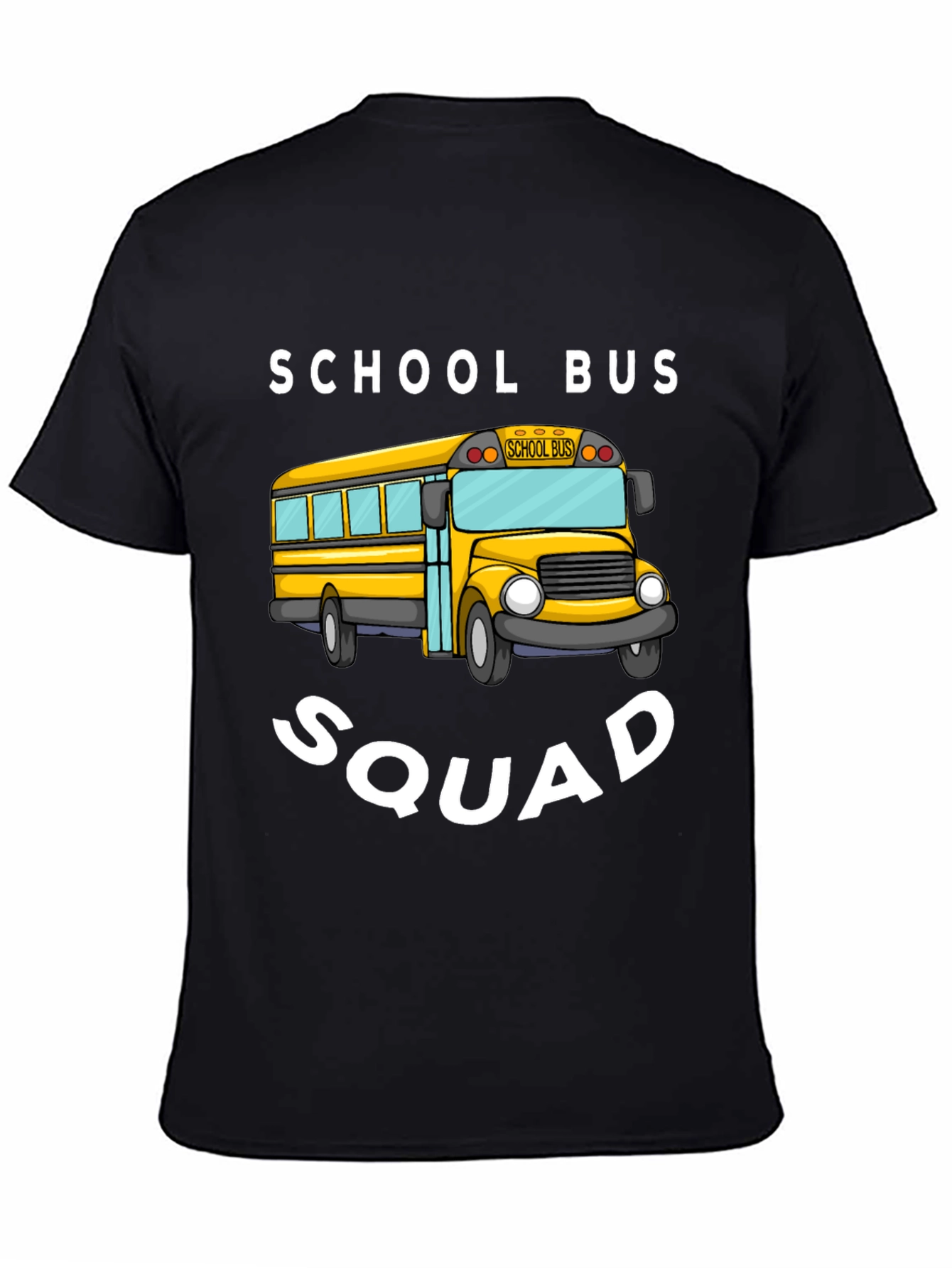 Black School Bus Squad T-Shirt view 4