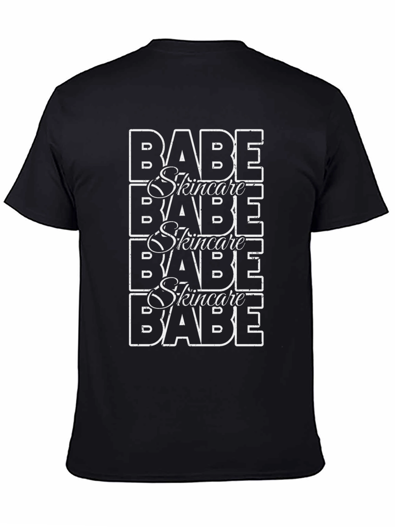 Black Babe Skincare Graphic T-Shirt - Trendy Casual Tee view 4