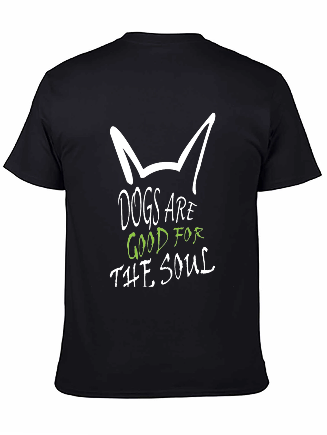 Black Dogs are Good for the Soul Black T-Shirt view 4