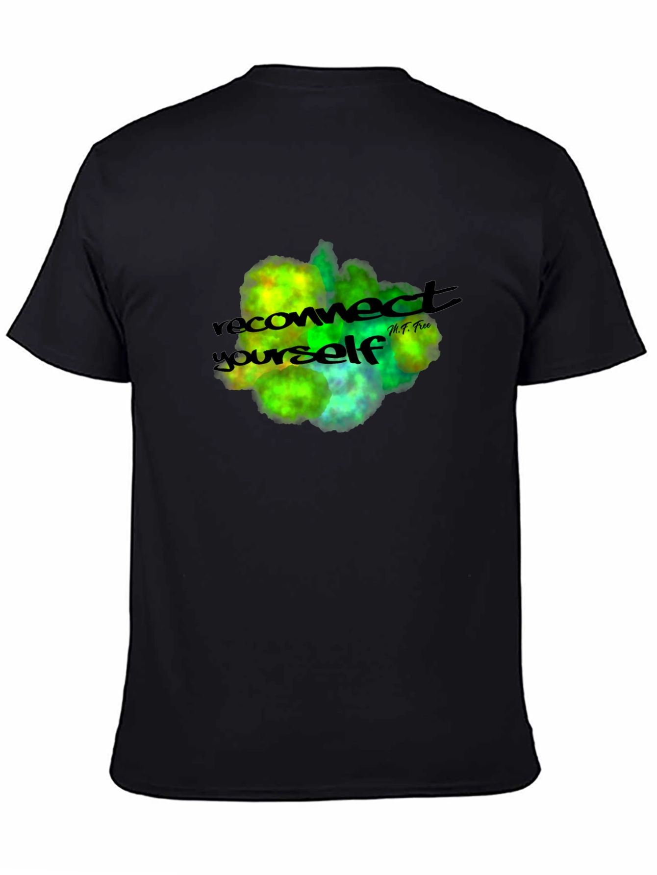 Black Reconnect Yourself Black T-Shirt view 4