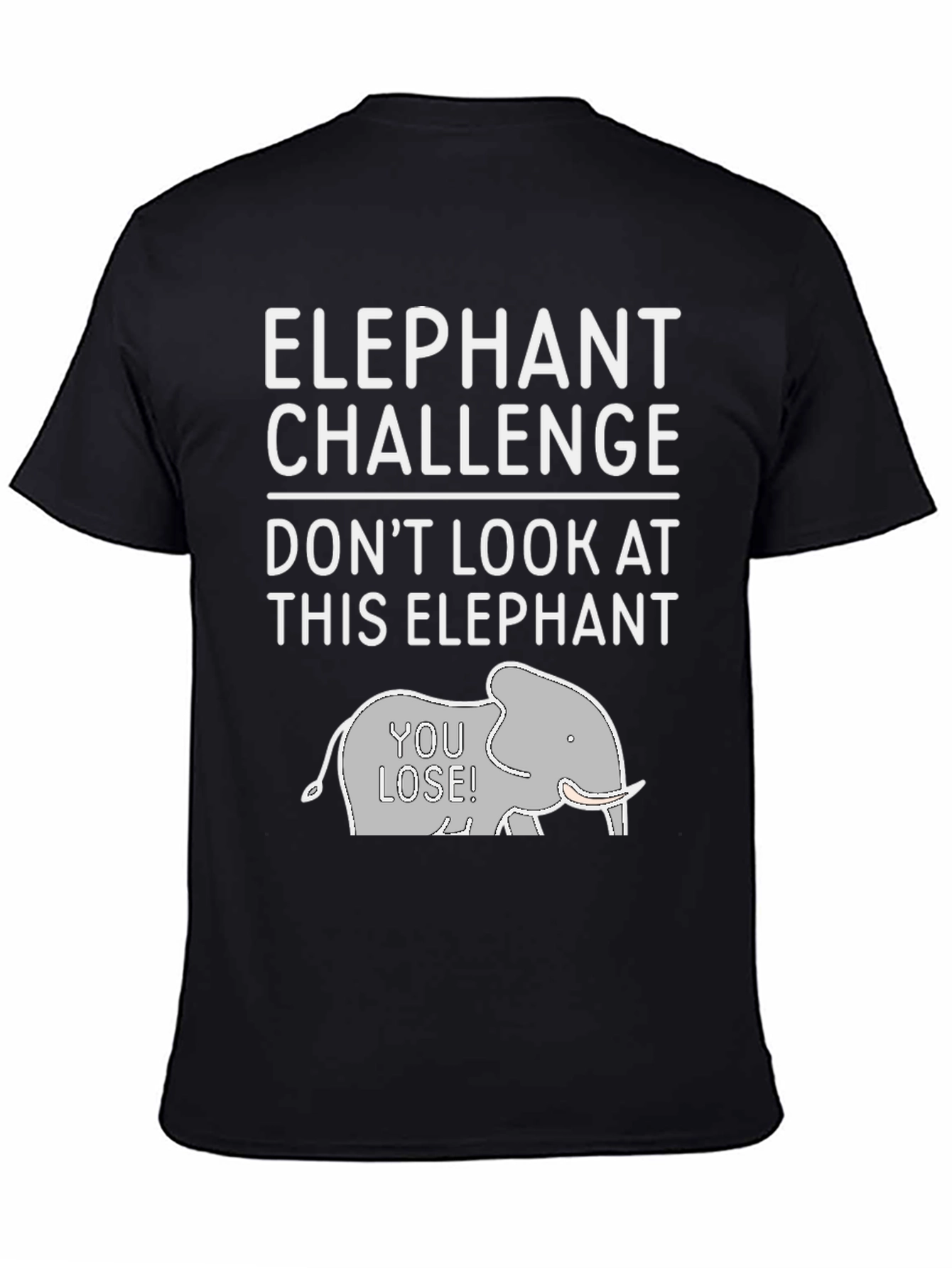 Black Elephant Challenge Graphic Tee - Don't Look! view 4