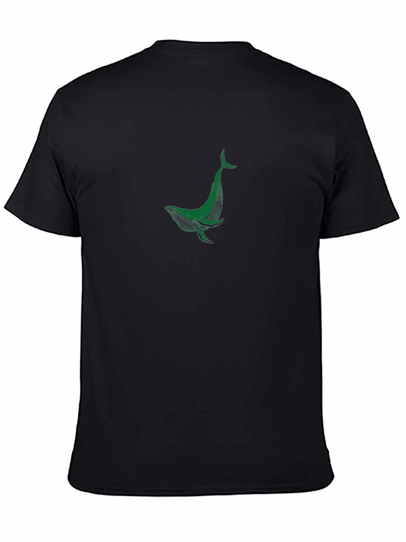Black Whale Graphic T-Shirt - Black view 4