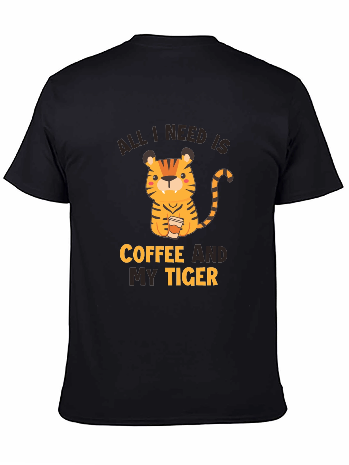 Black Coffee and My Tiger Graphic Tee view 4