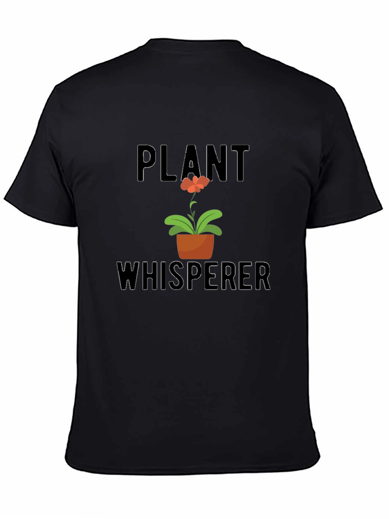 Black Plant Whisperer Graphic T-Shirt view 4