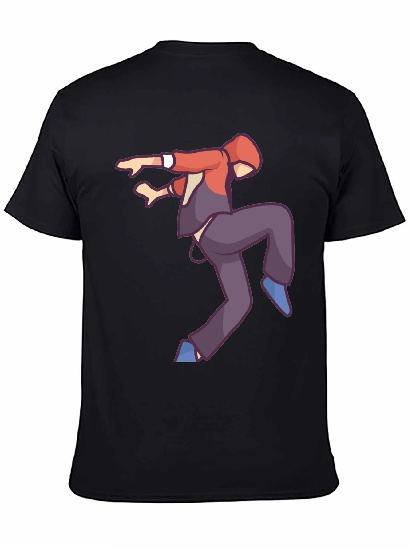 Black Cool Graphic T-Shirt - Street Dancer Design view 4