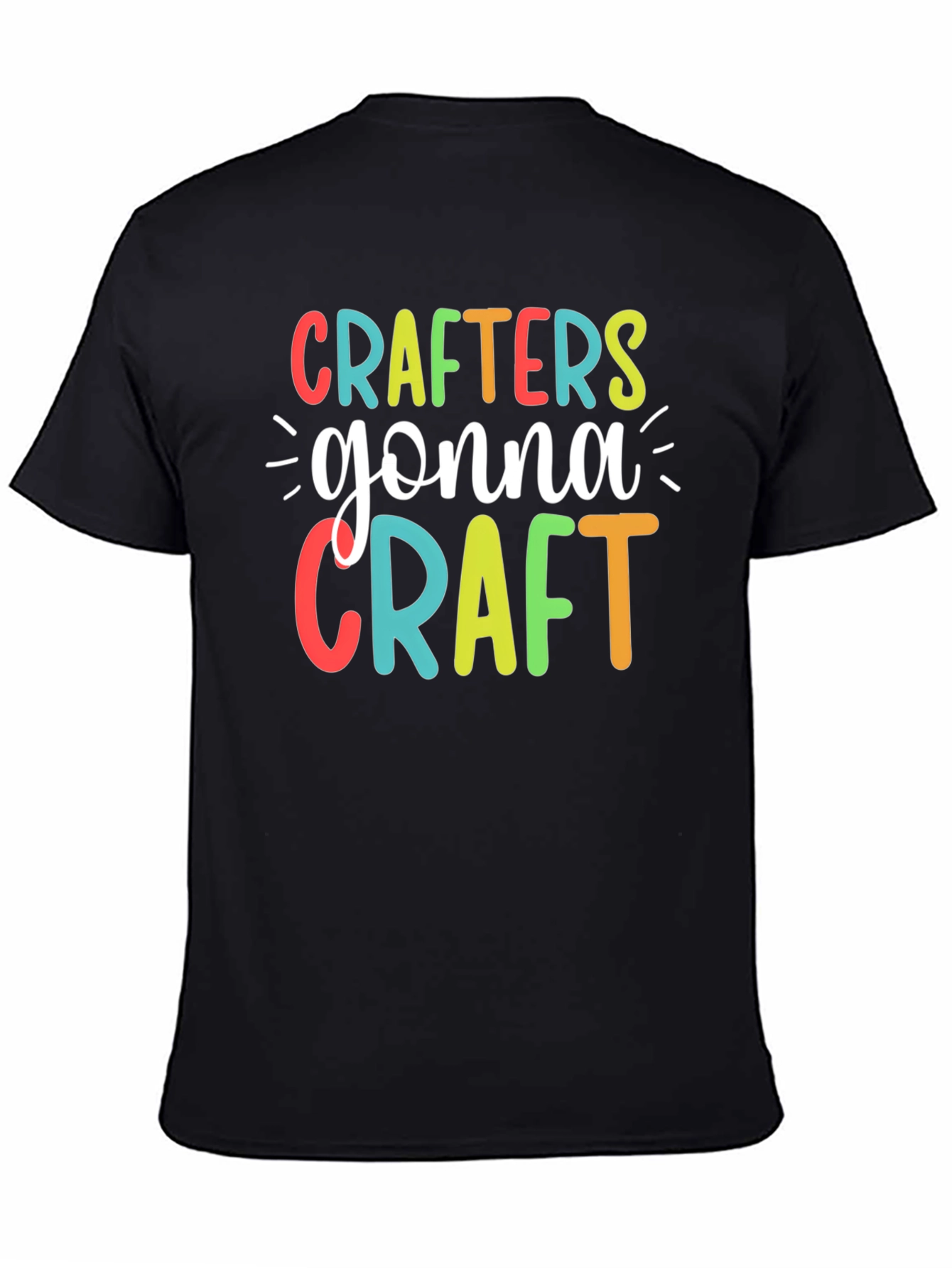 Black Crafters Gonna Craft T-Shirt, Black Tee view 4